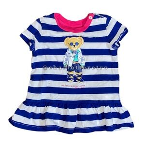 Ralph Lauren • Striped Polo Bear Top